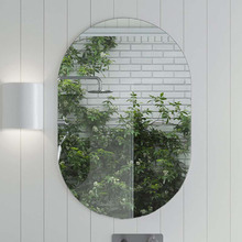 Pill Shaped Glass Wall Mirror